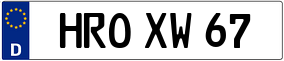 Truck License Plate